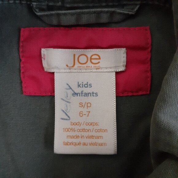 Joe Fresh Girls Army Green Military Jacket Size Small - Picture 4 of 10